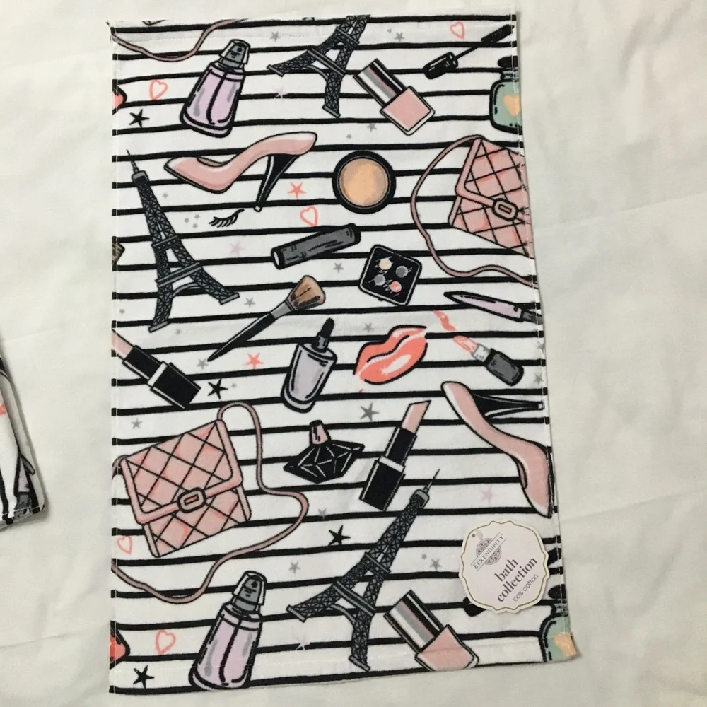 Paris fashion Beauty hand towels set
